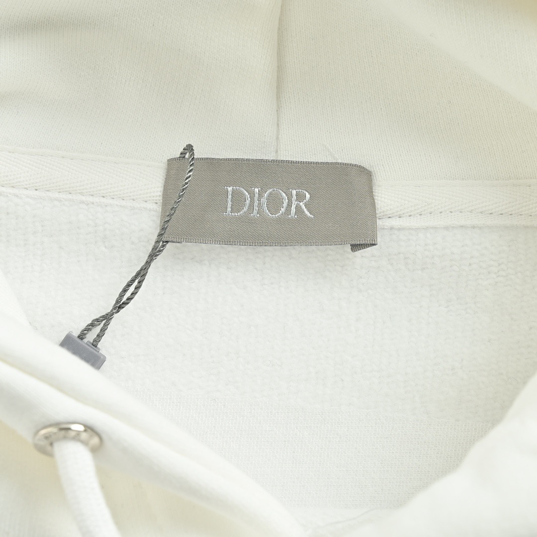 Dior/迪奥 23Fw 前后签名字母刺绣连帽卫衣-High Quatity Cheap Brand wholesale wholesaler seller Clothes Bags handbags Sneakers Top Fashion Clothing Shoes from China Factory Chinese suppliers best Quality Beautiful Price Dior/迪奥 23Fw 前后签名字母刺绣连帽卫衣