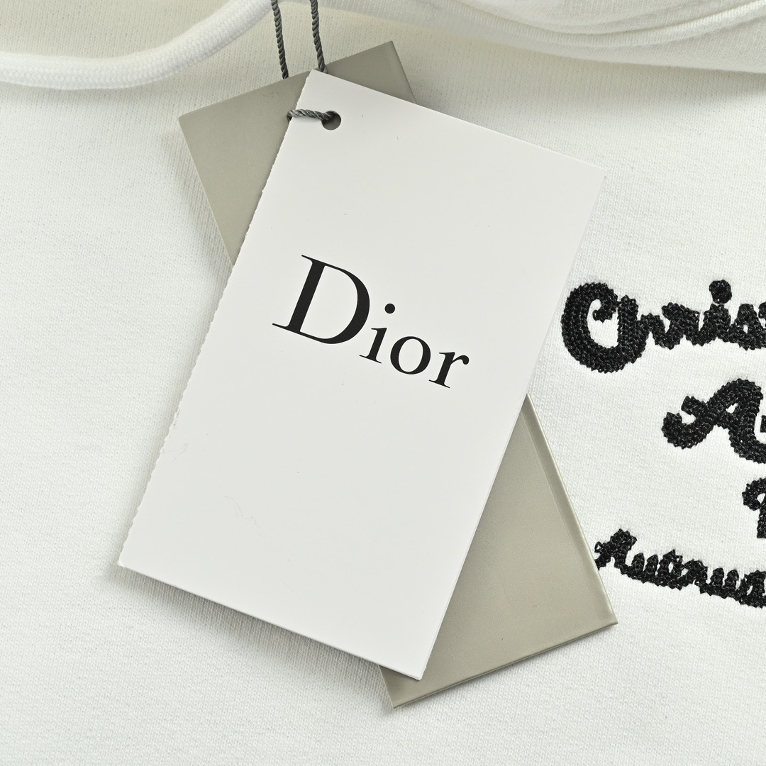 Dior/迪奥 23Fw 前后签名字母刺绣连帽卫衣-High Quatity Cheap Brand wholesale wholesaler seller Clothes Bags handbags Sneakers Top Fashion Clothing Shoes from China Factory Chinese suppliers best Quality Beautiful Price Dior/迪奥 23Fw 前后签名字母刺绣连帽卫衣