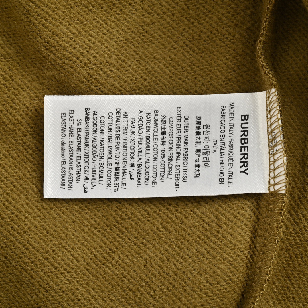 Burberry/巴宝莉 24Fw TB刺绣条纹抓绒拉链连帽外套