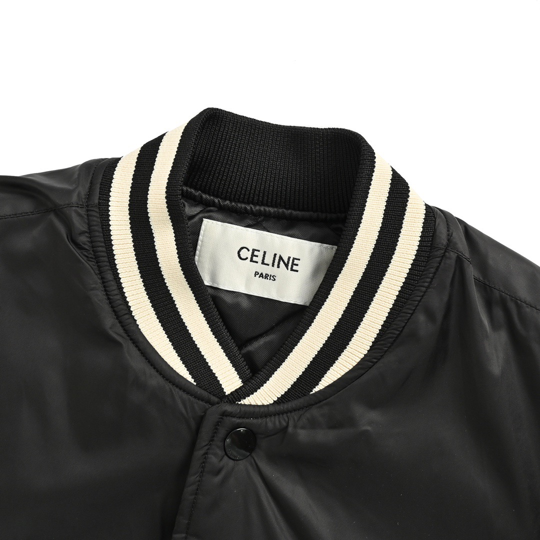 Celine/赛琳 24Fw 字母棒球服棉服外套-High Quatity Cheap Brand wholesale wholesaler seller Clothes Bags handbags Sneakers Top Fashion Clothing Shoes from China Factory Chinese suppliers best Quality Beautiful Price Celine/赛琳 24Fw 字母棒球服棉服外套