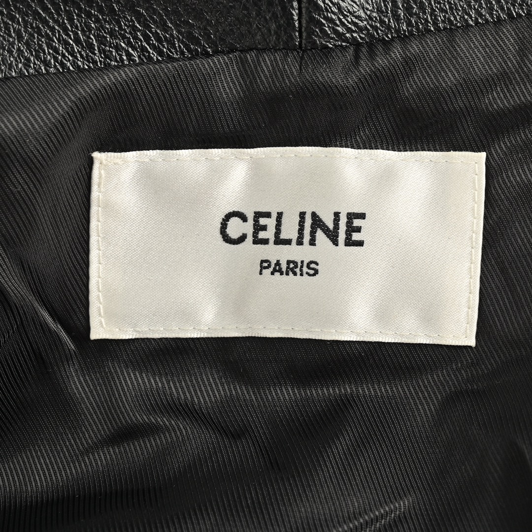 Celine/赛琳 C标皮革连帽夹克外套 定制纹脂雅尊皮革-High Quatity Cheap Brand wholesale wholesaler seller Clothes Bags handbags Sneakers Top Fashion Clothing Shoes from China Factory Chinese suppliers best Quality Beautiful Price Celine/赛琳 C标皮革连帽夹克外套 定制纹脂雅尊皮革