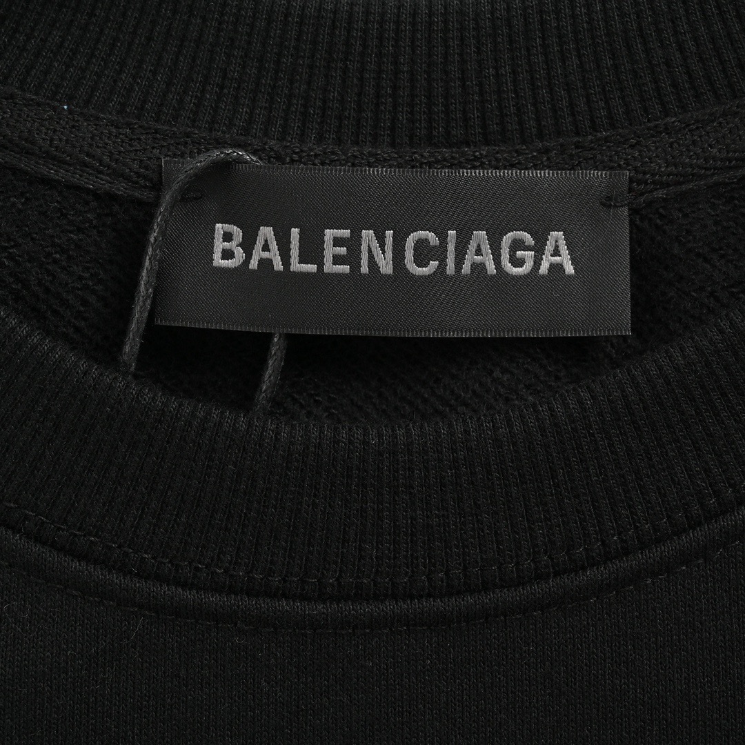 Balenciaga/巴黎世家 24Fw 火炬字母印花圆领卫衣-High Quatity Cheap Brand wholesale wholesaler seller Clothes Bags handbags Sneakers Top Fashion Clothing Shoes from China Factory Chinese suppliers best Quality Beautiful Price Balenciaga/巴黎世家 24Fw 火炬字母印花圆领卫衣