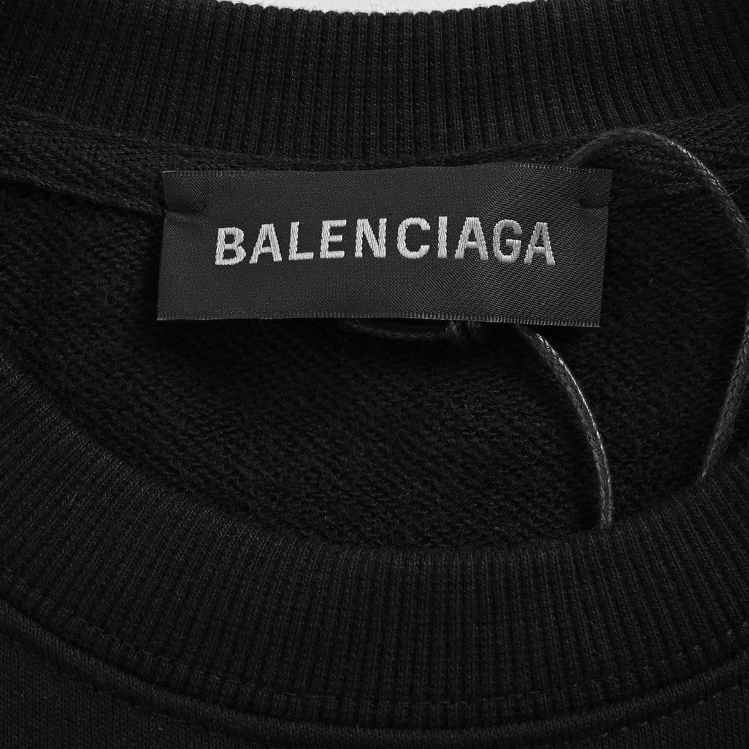 Balenciaga & Adidas 三叶草印花圆领卫衣