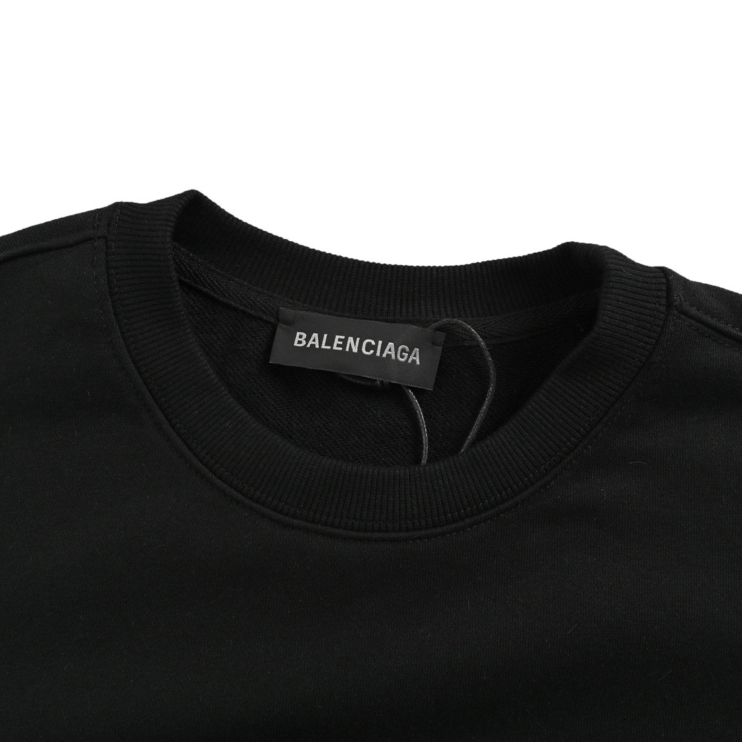 Balenciaga & Adidas 三叶草印花圆领卫衣