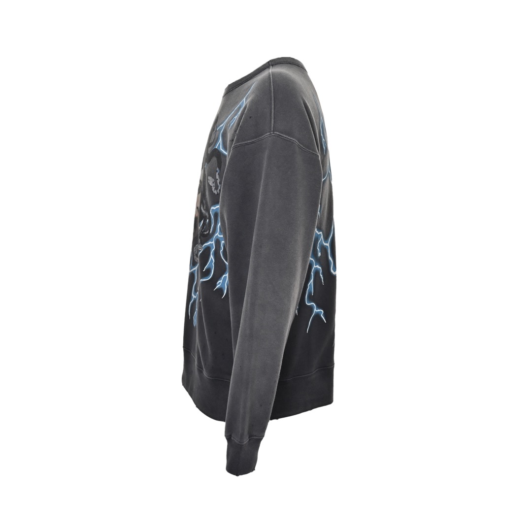 SAINT MICHAEL 24Fw 美杜莎九头蛇印花圆领卫衣-High Quatity Cheap Brand wholesale wholesaler seller Clothes Bags handbags Sneakers Top Fashion Clothing Shoes from China Factory Chinese suppliers best Quality Beautiful Price SAINT MICHAEL 24Fw 美杜莎九头蛇印花圆领卫衣