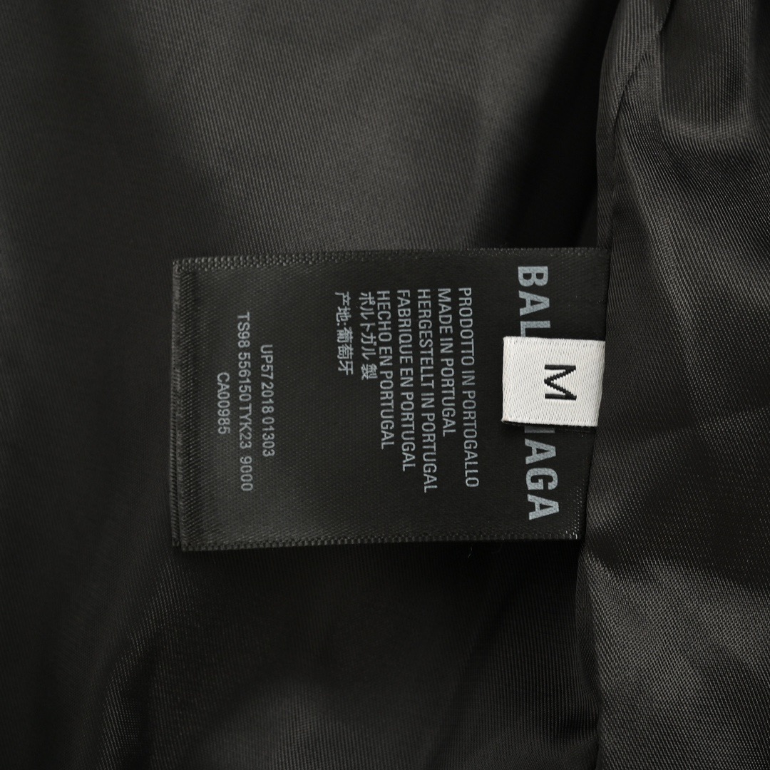 Balenciaga/巴黎世家 24Fw 胶带印花连帽风衣外套