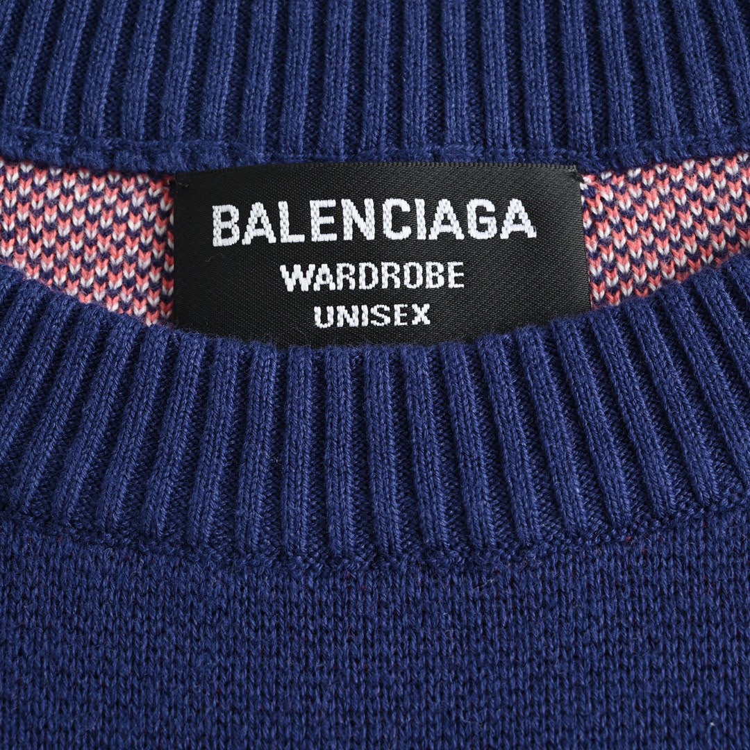 Balenciaga/巴黎世家 22Fw 经典可乐提花毛衣-High Quatity Cheap Brand wholesale wholesaler seller Clothes Bags handbags Sneakers Top Fashion Clothing Shoes from China Factory Chinese suppliers best Quality Beautiful Price Balenciaga/巴黎世家 22Fw 经典可乐提花毛衣