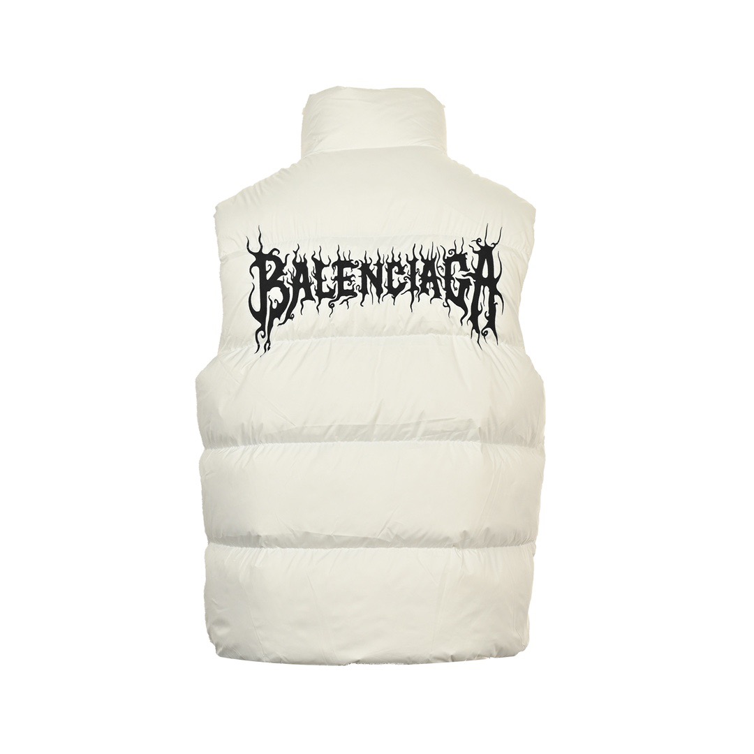Balenciaga/巴黎世家 24Fw 后背火焰轮廓羽绒马甲 Balenciaga/巴黎世家 24Fw 后背火焰轮廓羽绒马甲