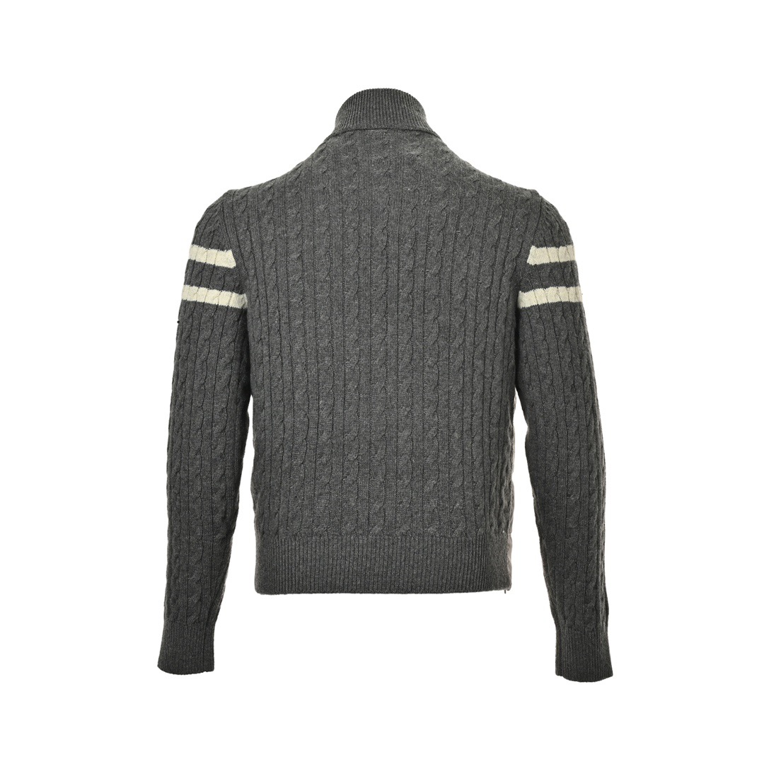 Moncler/蒙口 拼接毛织袖立领薄绒羽绒服外套