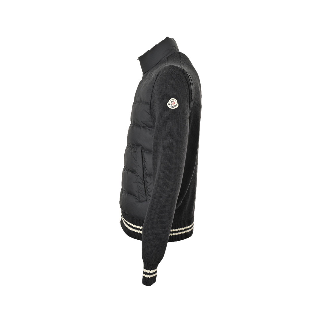 Moncler/蒙口 拼接毛织袖立领薄绒羽绒服外套 Moncler/蒙口 拼接毛织袖立领薄绒羽绒服外套