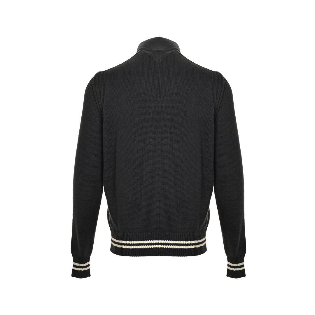 Moncler/蒙口 拼接毛织袖立领薄绒羽绒服外套 Moncler/蒙口 拼接毛织袖立领薄绒羽绒服外套