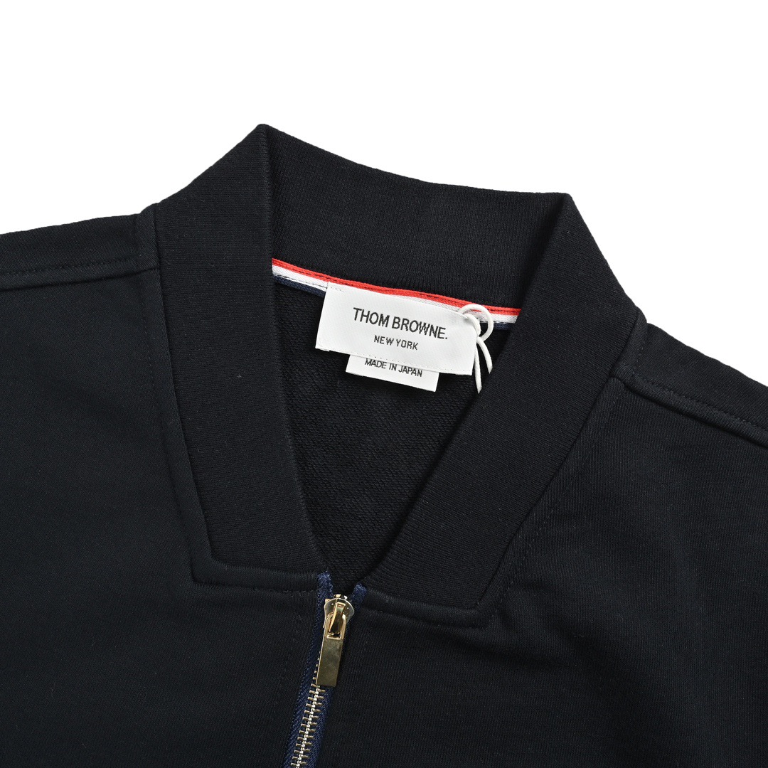 Thom Browne/汤姆布朗 四杠色织棒球服拉链外套-Chinese UA Cheap High Quatity Brand Clothes Bags handbags Sneakers wholesale wholesaler seller from China Factory suppliers Fashion Clothing Shoes best Quality Beautiful Price Thom Browne/汤姆布朗 四杠色织棒球服拉链外套