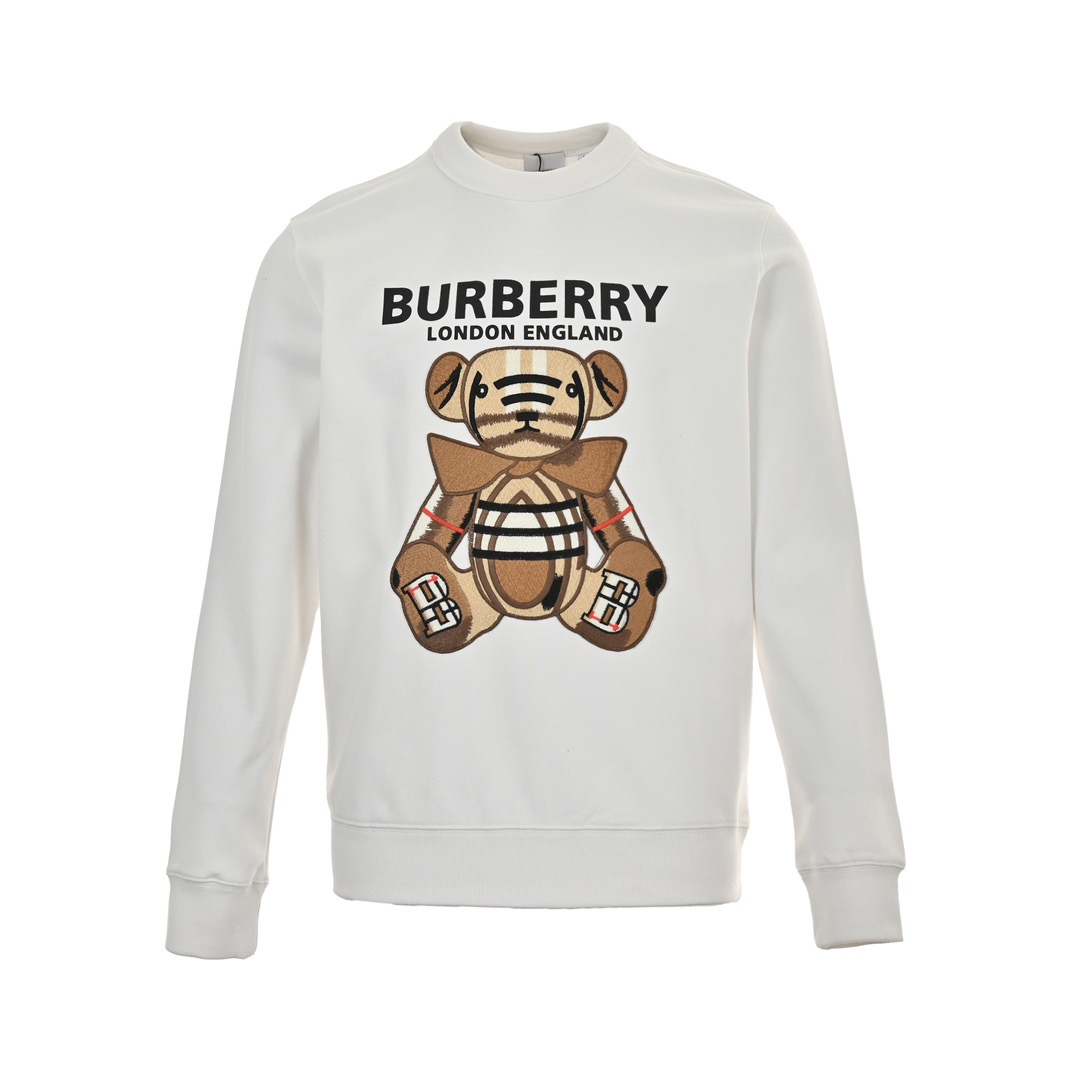 Burberry/巴宝莉 刺绣泰迪小熊圆领卫衣 Burberry/巴宝莉 刺绣泰迪小熊圆领卫衣