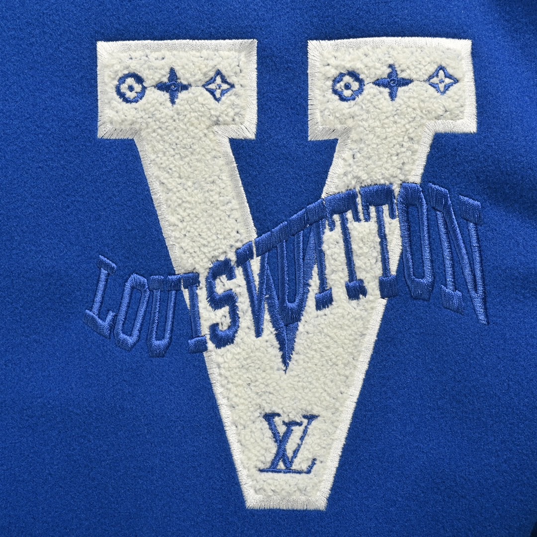 Louis Vuitton/路易威登 V字母刺绣拼接棒球服夹克外套
