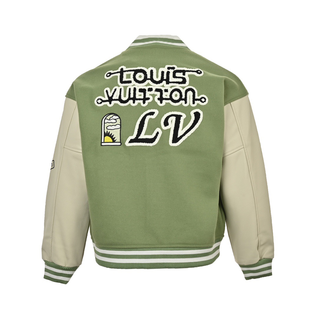 Louis Vuitton/路易威登 章仔刺绣拼接棒球服-Chinese wholesaler seller Clothes Bags handbags wholesale Shoes High Quatity wholesaler seller Cheap Sneakers from China Factory Chinese suppliers china wholesale clothing wholesaler seller Louis Vuitton/路易威登 章仔刺绣拼接棒球服