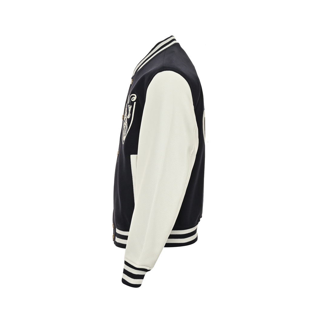 Louis Vuitton/路易威登 24Fw 海螺刺绣字母logo棒球服外套