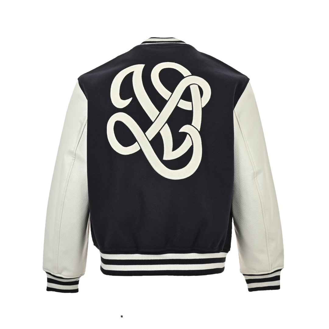 Louis Vuitton/路易威登 24Fw 海螺刺绣字母logo棒球服外套