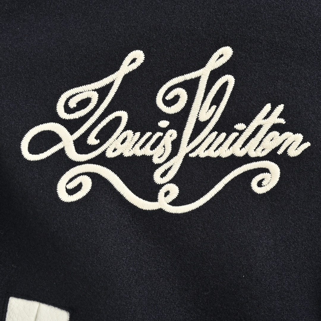 Louis Vuitton/路易威登 24Fw 海螺刺绣字母logo棒球服外套