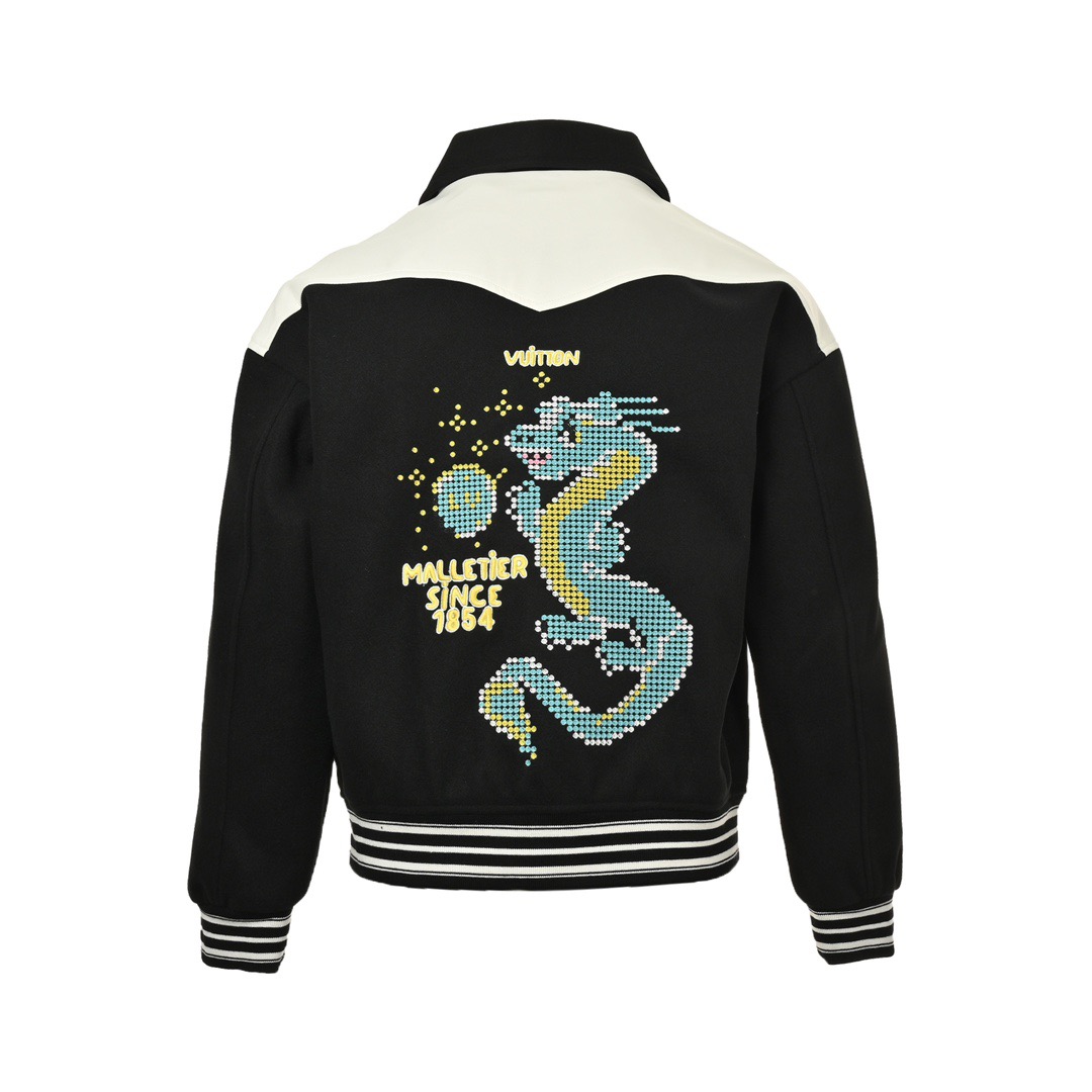 Louis Vuitton/路易威登 龙年限定拼接棒球服夹克外套