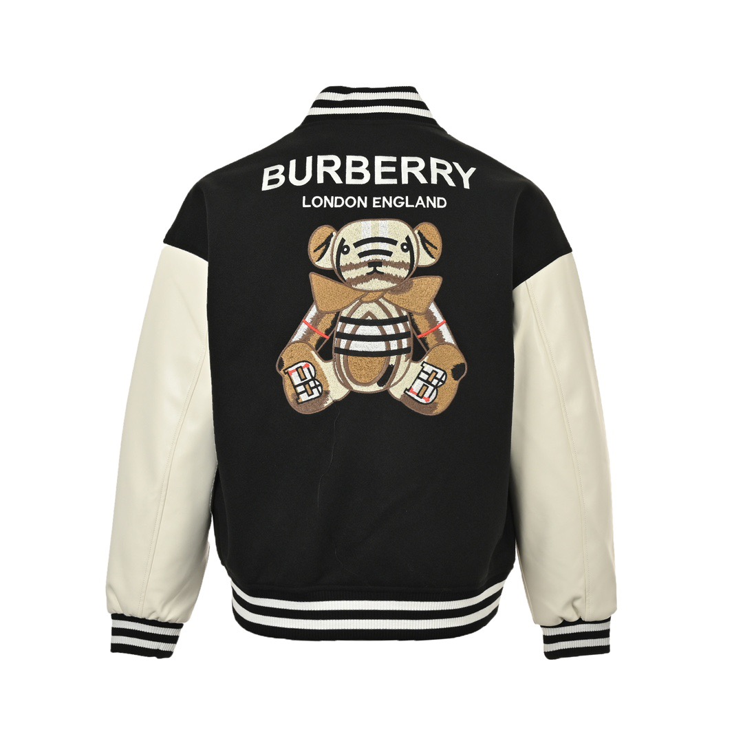 Burberry/巴宝莉 后背刺绣小熊棒球服外套