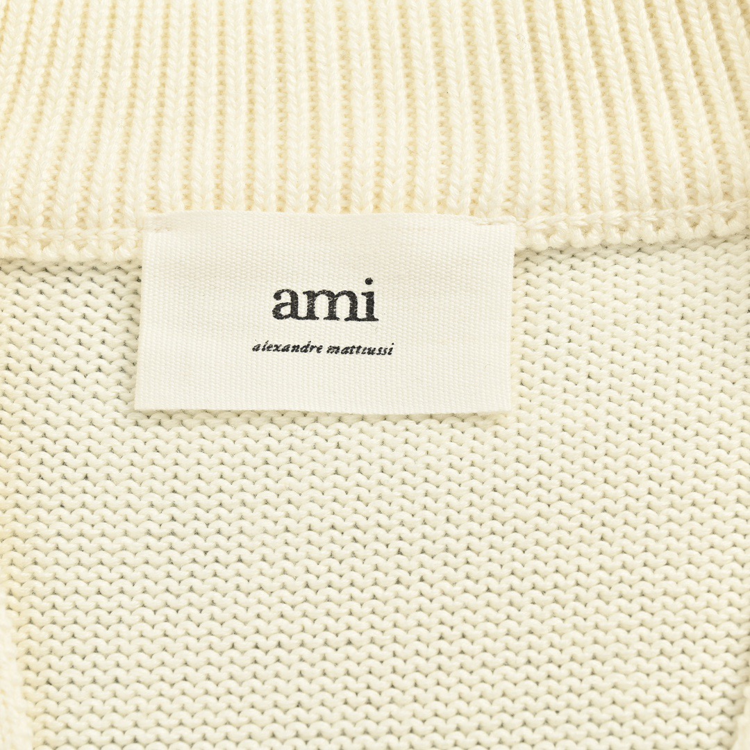 Ami 21Fw 刺绣微标爱心毛衣开衫-莆田鞋,莆田鞋货源,高仿鞋,高仿鞋货源,安福档口,莆田高仿鞋,莆田鞋批发,高仿鞋批发,莆田高仿运动鞋,高仿运动鞋,莆田运动鞋 Ami 21Fw 刺绣微标爱心毛衣开衫