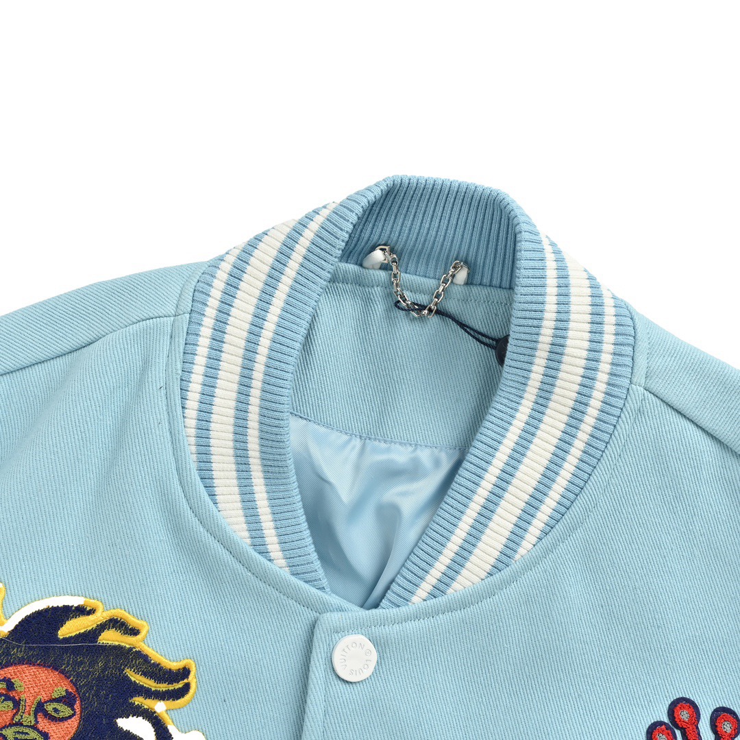 Louis Vuitton/路易威登 24Fw 草间弥生联名太阳鱼棒球服外套