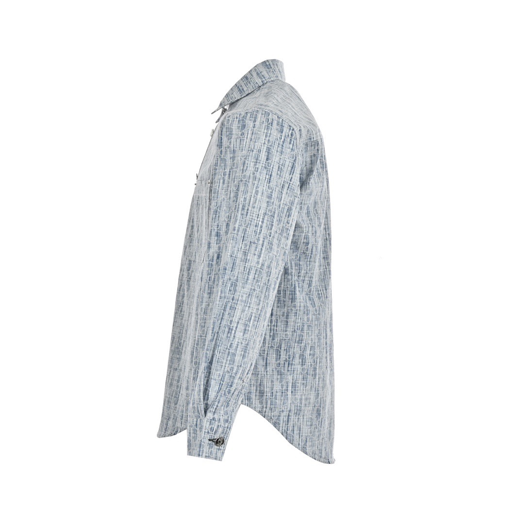 Dior/迪奥 22ss 经典满印老花牛仔衬衫外套