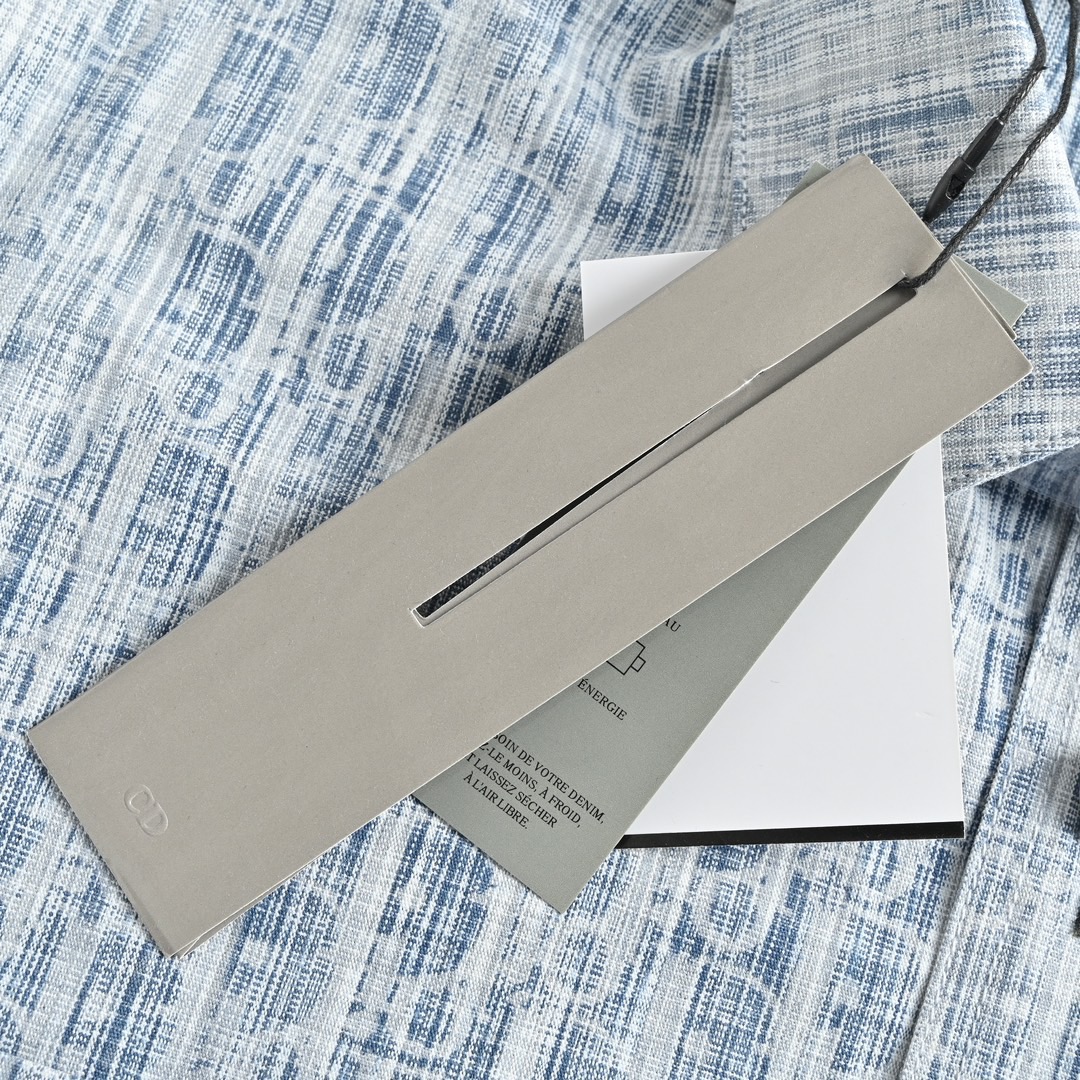 Dior/迪奥 22ss 经典满印老花牛仔衬衫外套