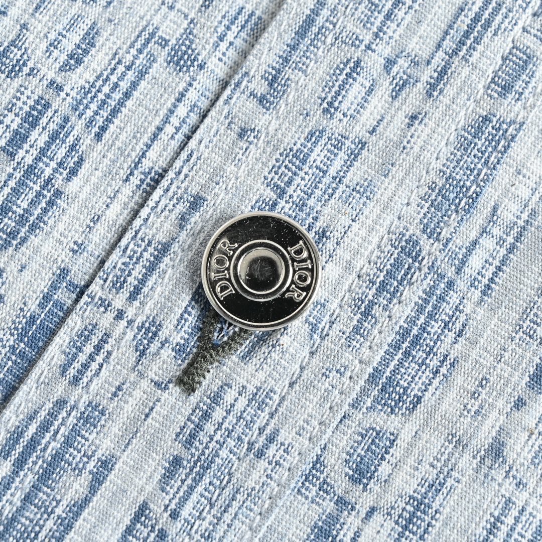 Dior/迪奥 22ss 经典满印老花牛仔衬衫外套