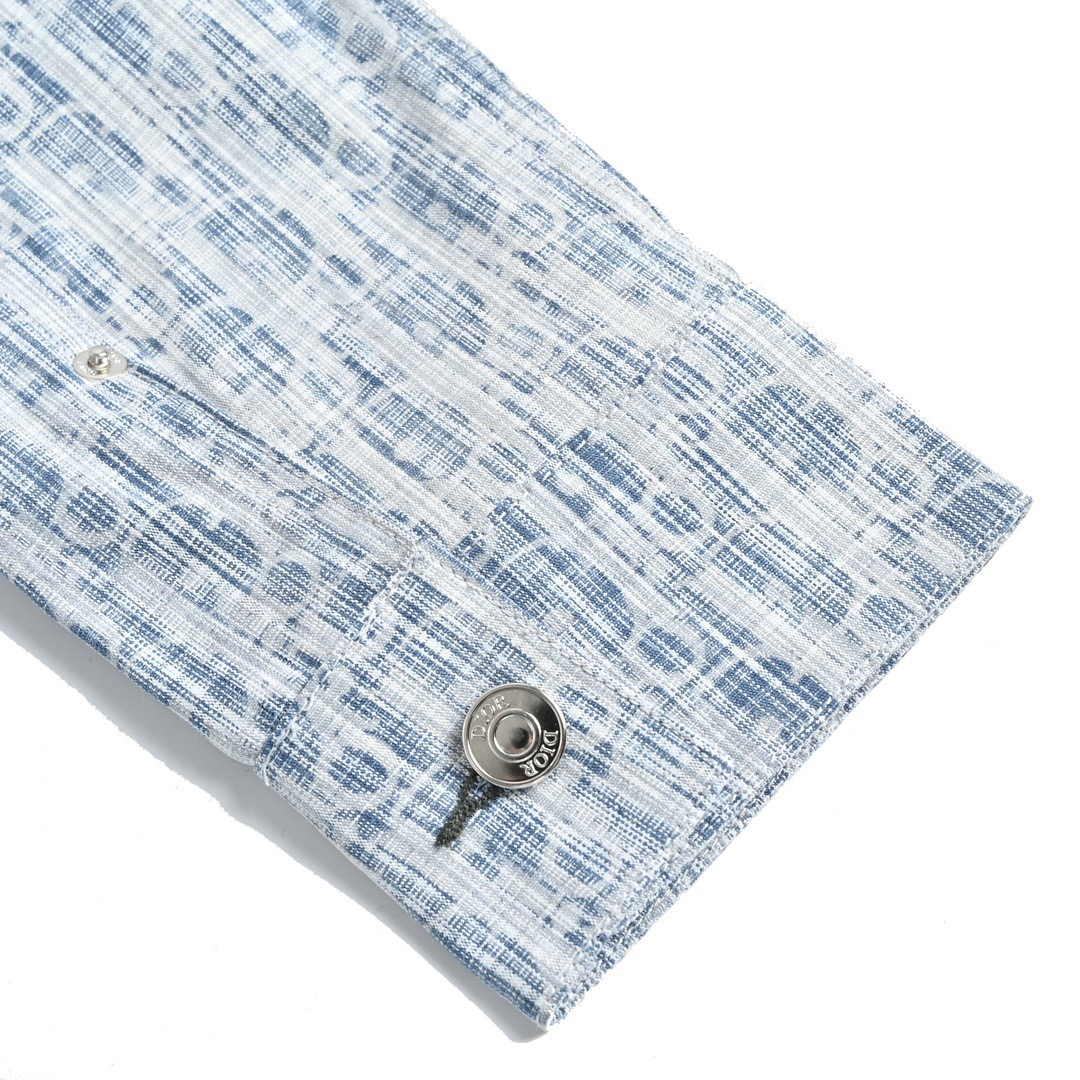 Dior/迪奥 22ss 经典满印老花牛仔衬衫外套