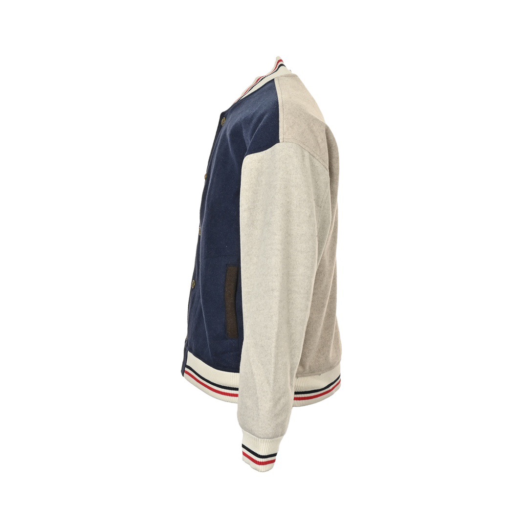 Thom Browne/汤姆布朗 双色拼接棒球服夹克外套