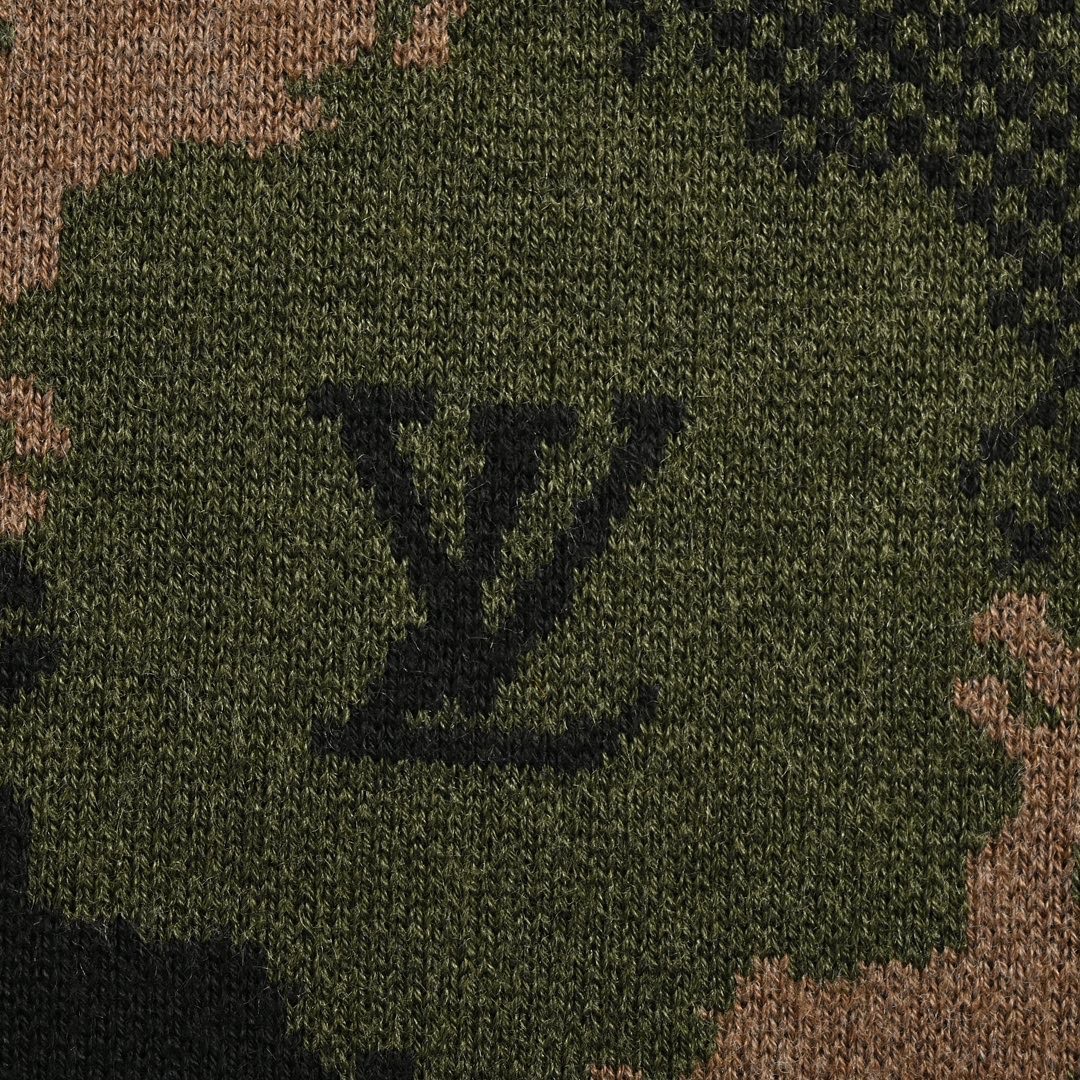 Louis Vuitton/路易威登 24Fw 西部牛仔提花迷彩针织外套