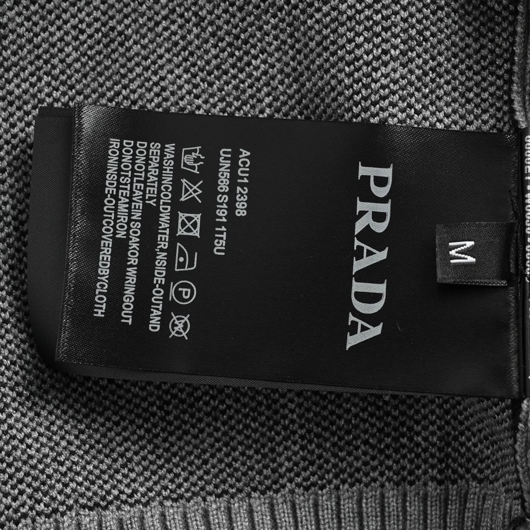 Prada/普拉达 24Fw 提花字母logo圆领毛衣