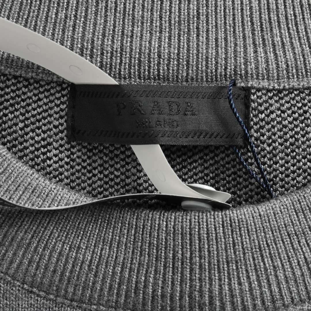 Prada/普拉达 24Fw 提花字母logo圆领毛衣