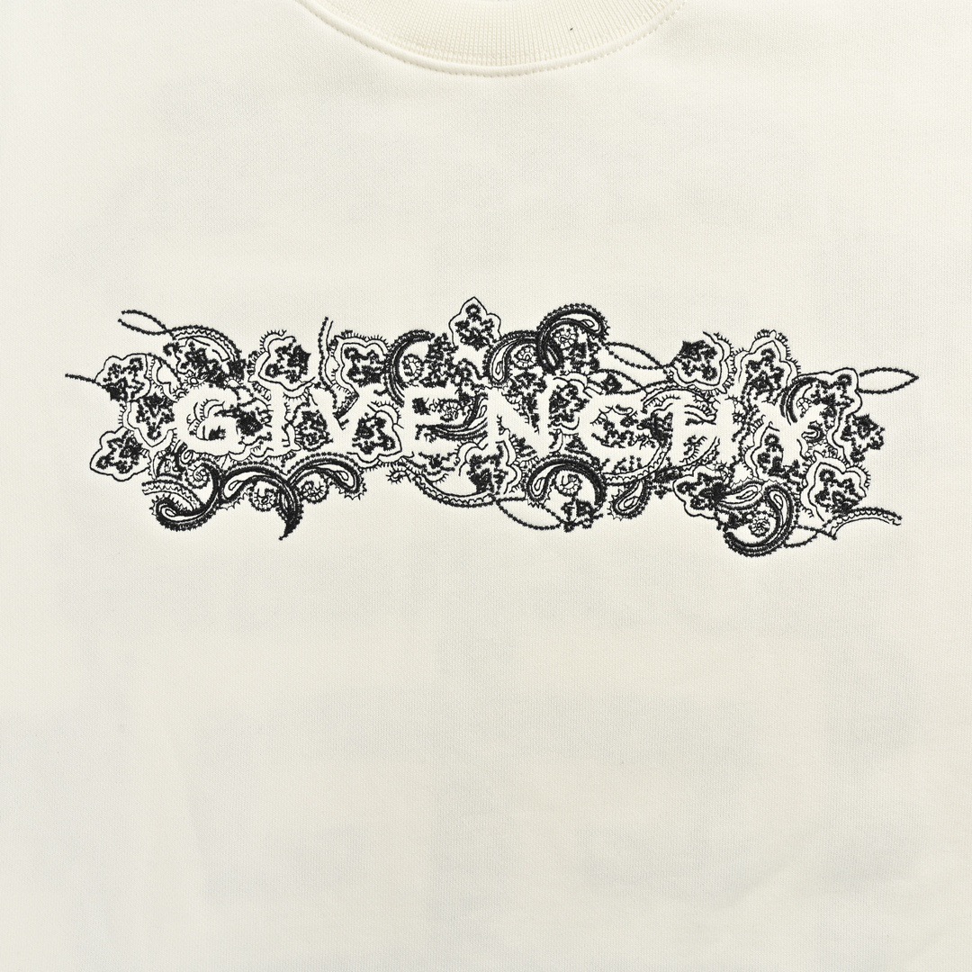 GIVENCHY/纪梵希 24Fw 前后腰果花刺绣logo圆领卫衣-莆田鞋,莆田鞋货源,高仿鞋,高仿鞋货源,安福档口,莆田高仿鞋,莆田鞋批发,高仿鞋批发,莆田高仿运动鞋,高仿运动鞋,莆田运动鞋 GIVENCHY/纪梵希 24Fw 前后腰果花刺绣logo圆领卫衣