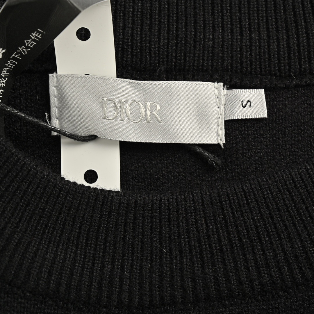 Dior/迪奥 24Fw 口袋老花贴布图案针织套头毛衣