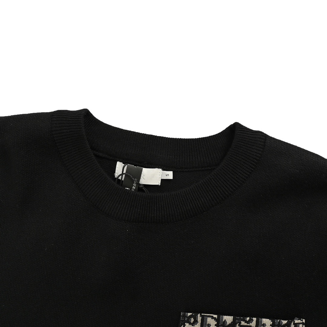 Dior/迪奥 24Fw 口袋老花贴布图案针织套头毛衣
