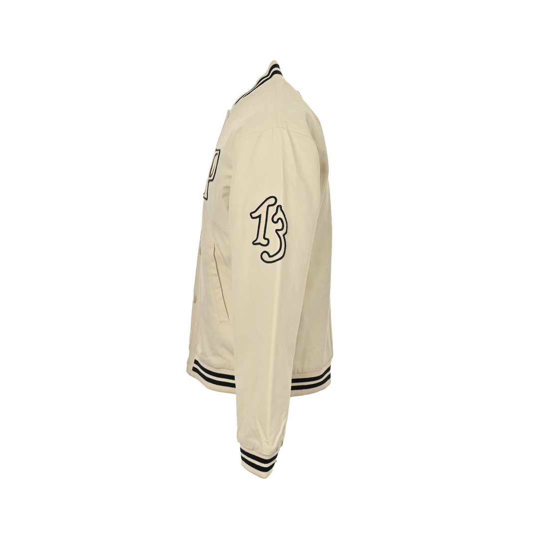 Prada/普拉达 24Fw 胸前P字母贴布勋章棒球服外套