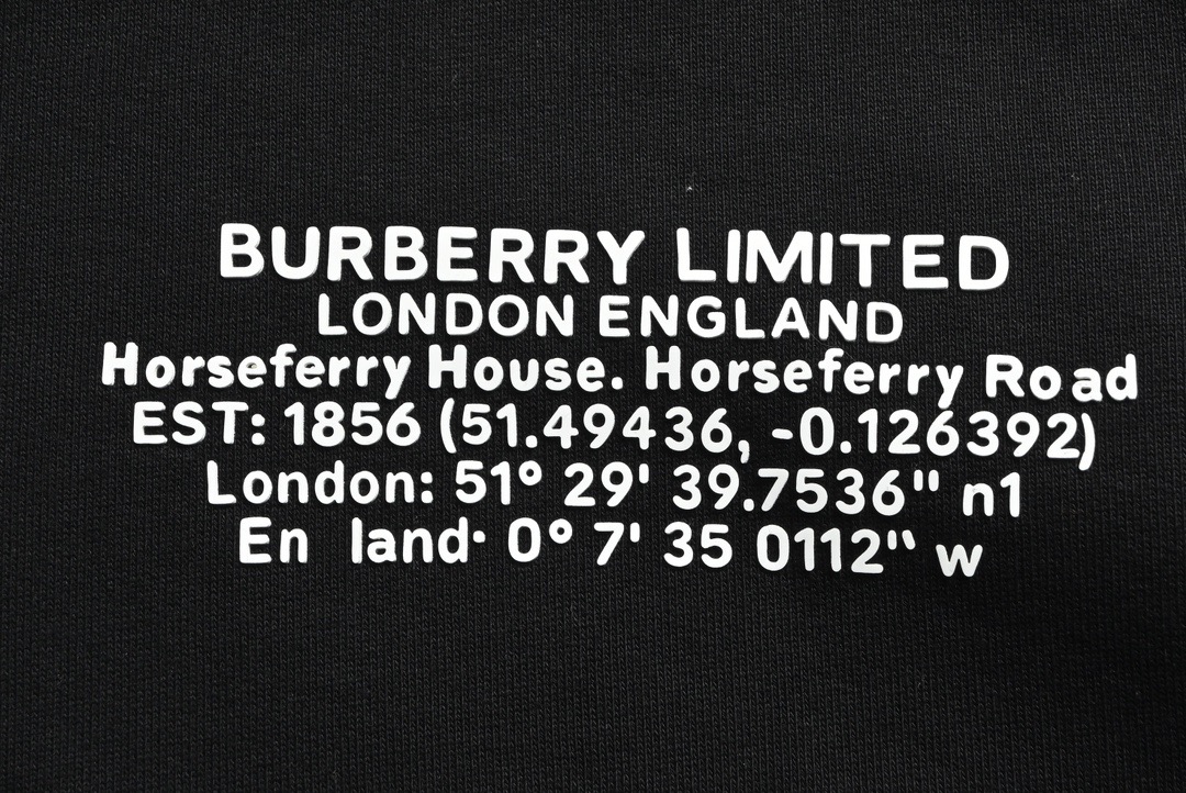 Burberry/巴宝莉 23Fw 坐标字母印花圆领卫衣
