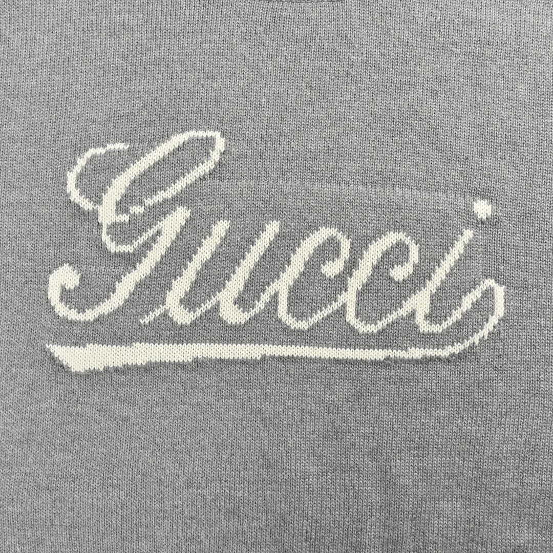 Gucci/古驰 24Fw 草写签名字母提花圆领毛衣-莆田鞋,莆田鞋货源,高仿鞋,高仿鞋货源,安福档口,莆田高仿鞋,莆田鞋批发,高仿鞋批发,莆田高仿运动鞋,高仿运动鞋,莆田运动鞋 Gucci/古驰 24Fw 草写签名字母提花圆领毛衣