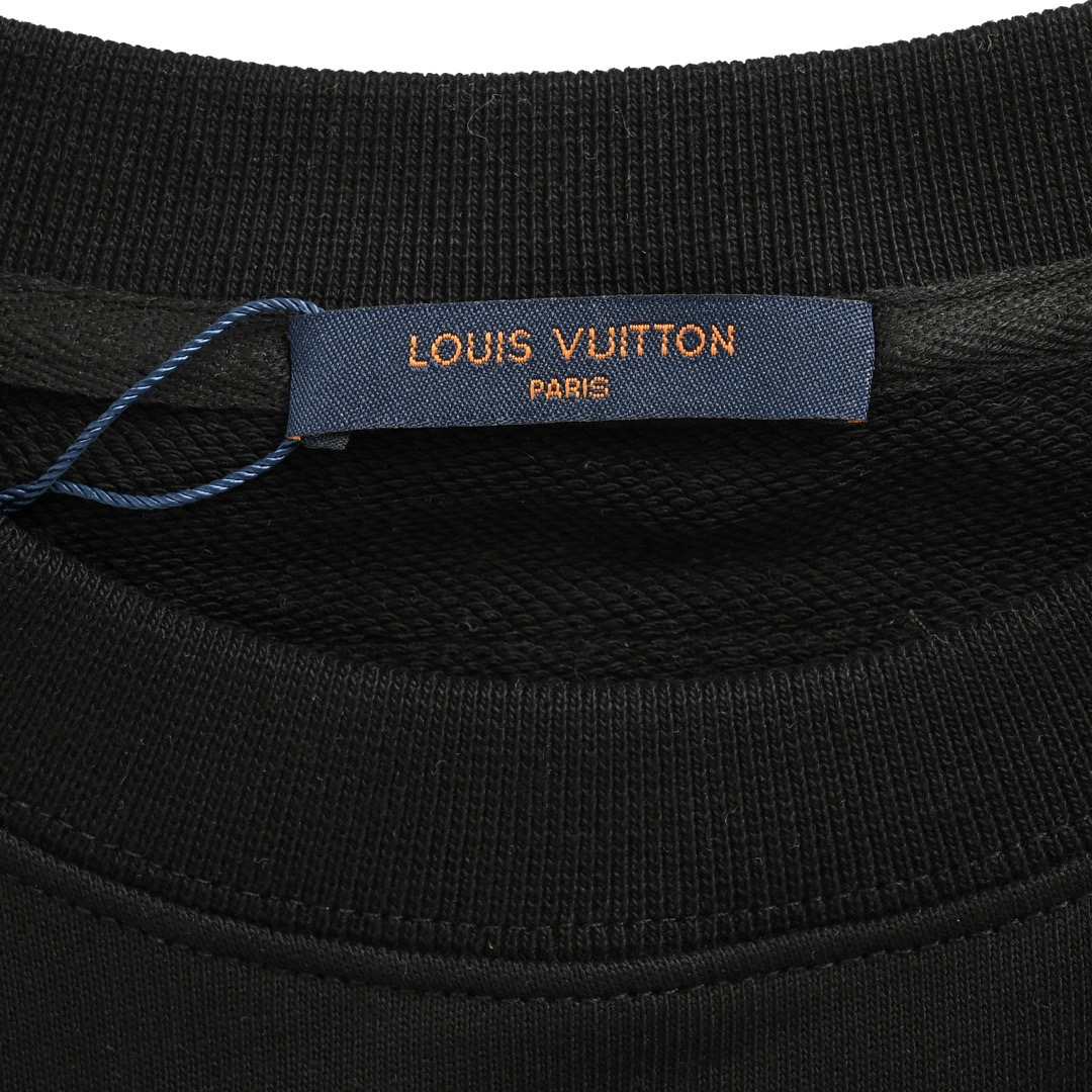Louis Vuitton/路易威登 24Fw 彩色老花字母涂鸦印花圆领卫衣