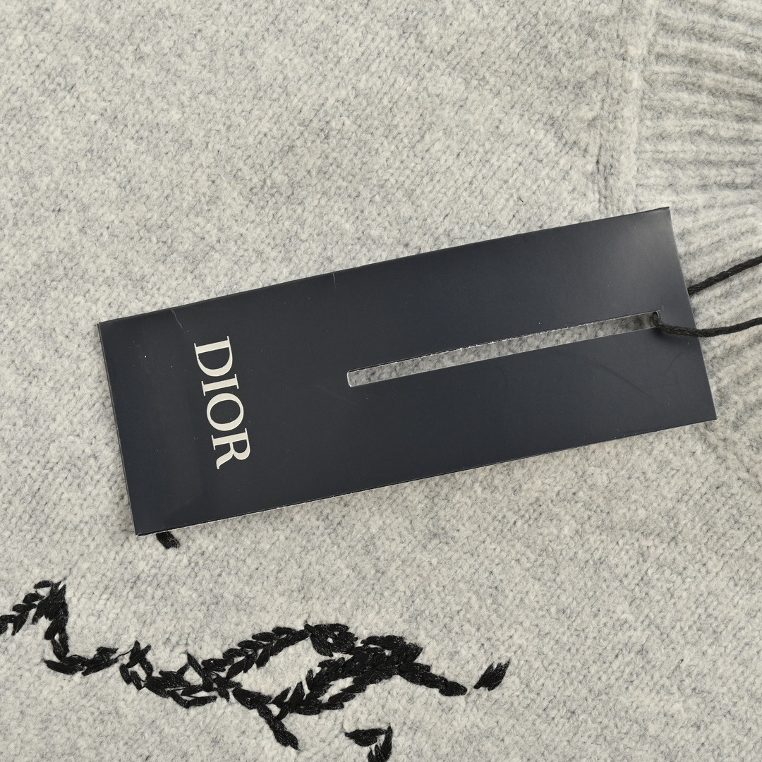 Dior/迪奥 24Fw 铃兰花刺绣圆领毛衣