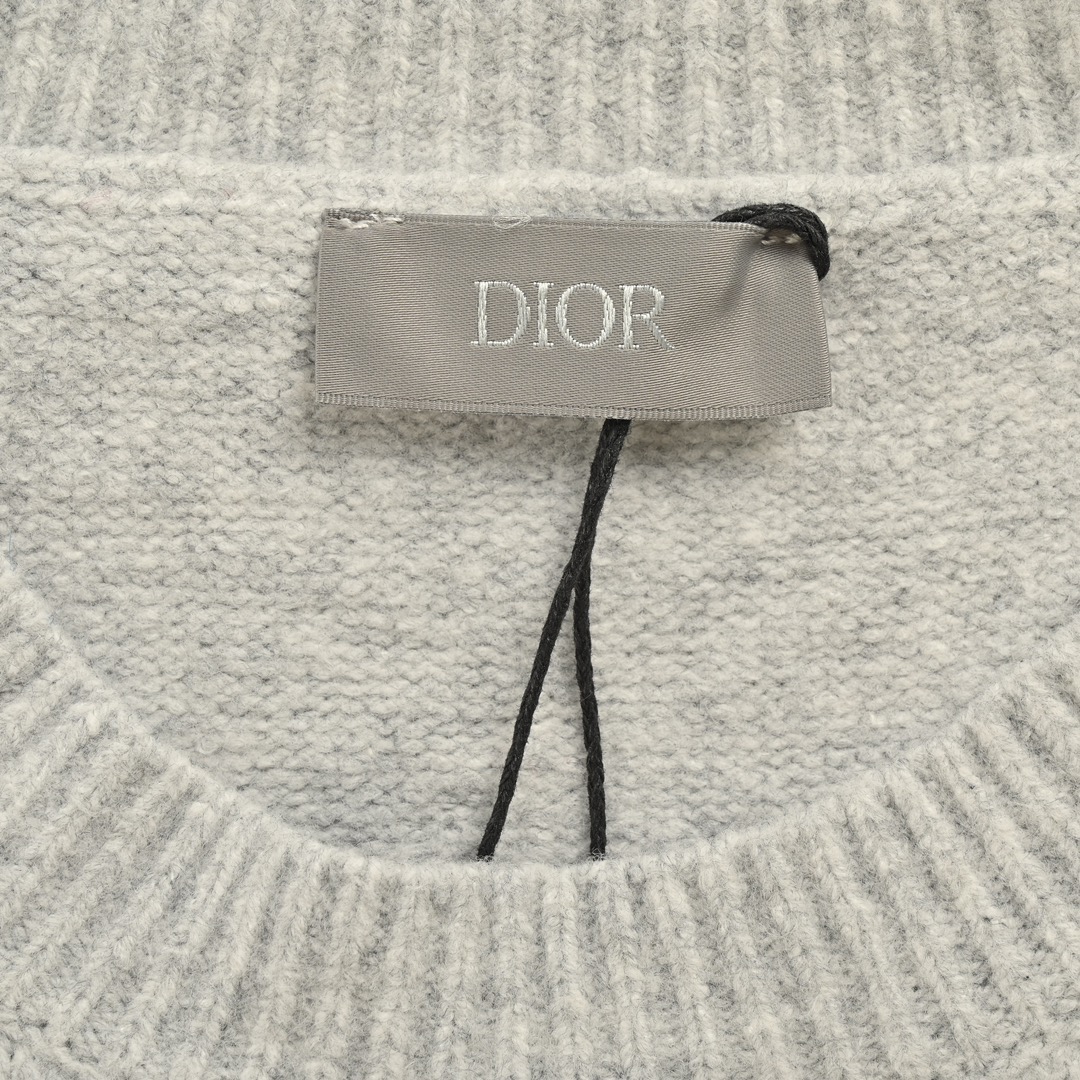 Dior/迪奥 24Fw 铃兰花刺绣圆领毛衣