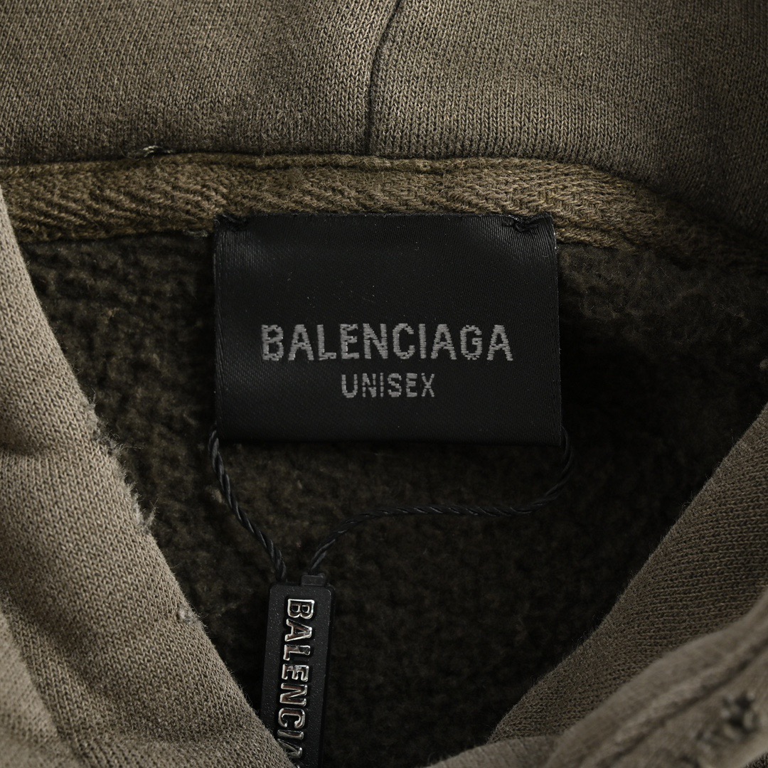 Balenciaga/巴黎世家 24Fw Pigelle夜景加绒连帽卫衣