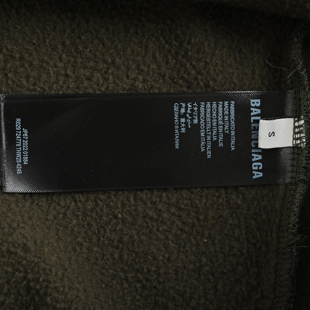Balenciaga/巴黎世家 24Fw 东京限定灯塔加绒连帽卫衣
