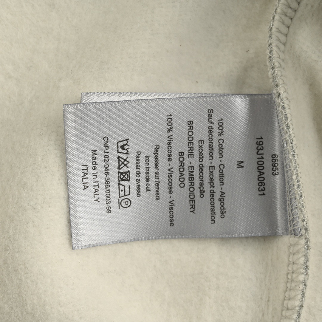 Dior/迪奥 22Fw 刺绣银标连帽卫衣