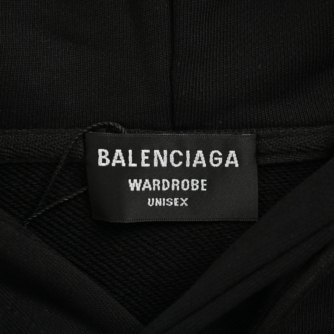 Balenciaga/巴黎世家 双B比特币水洗连帽卫衣