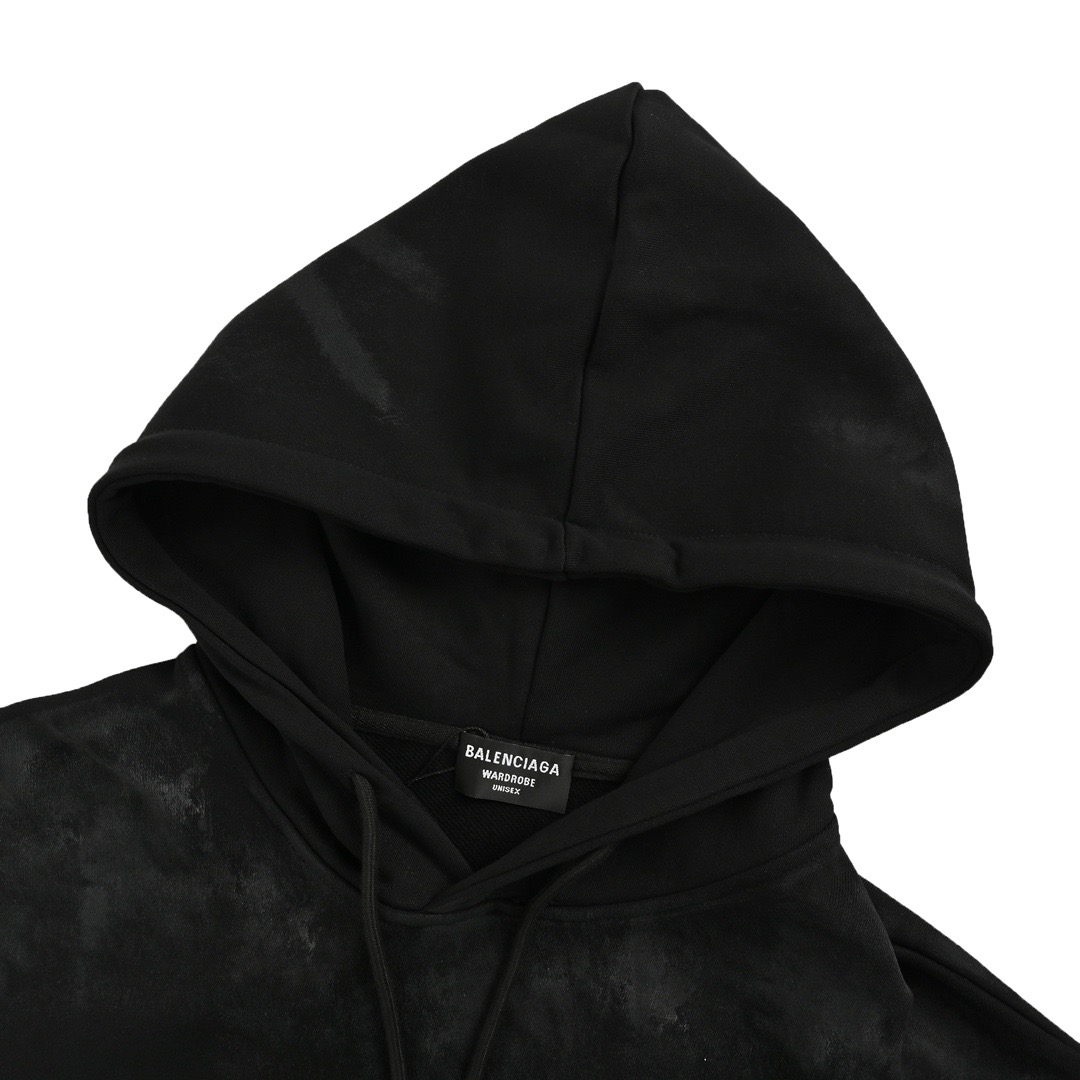 Balenciaga/巴黎世家 双B比特币水洗连帽卫衣