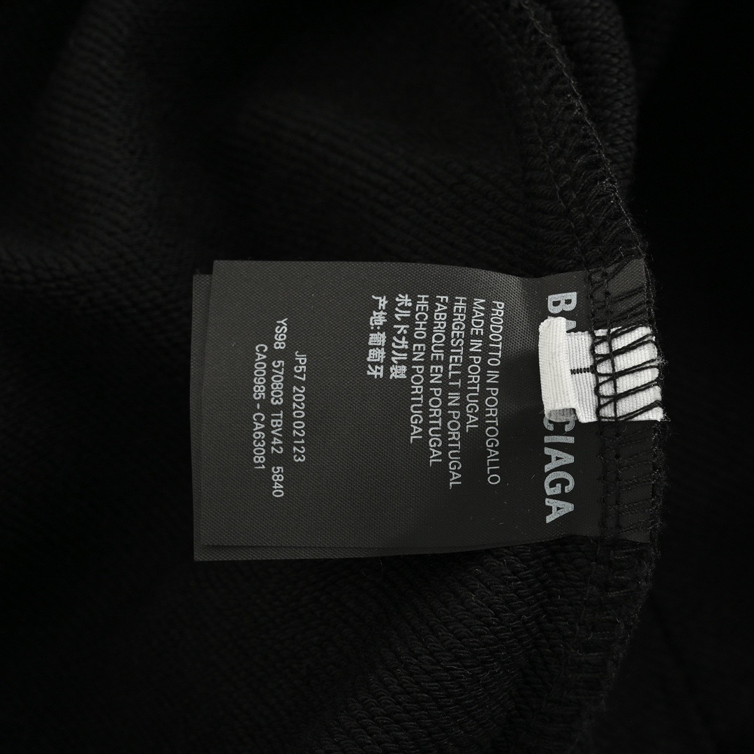 Balenciaga/巴黎世家 双B比特币水洗连帽卫衣