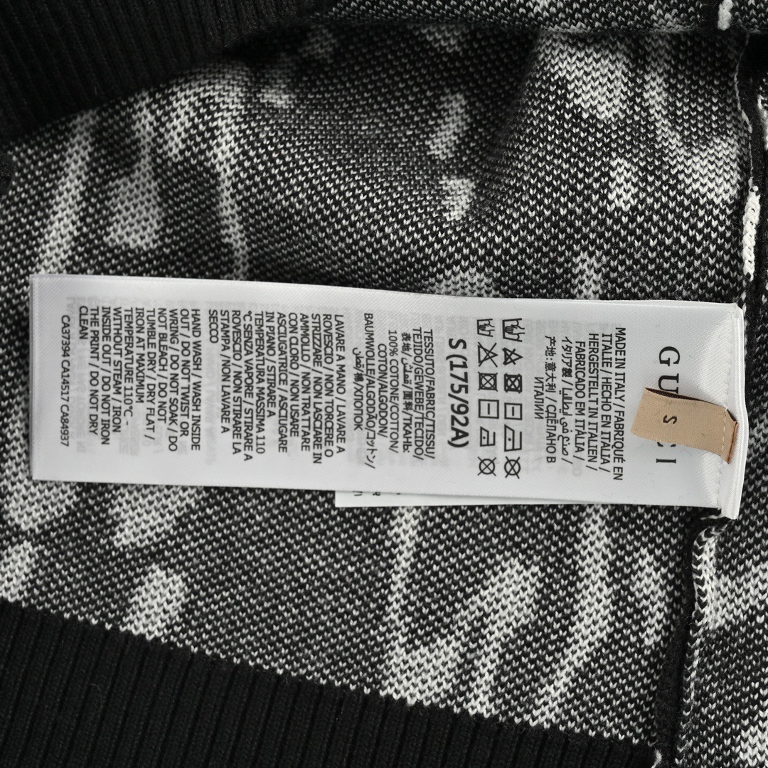 Gucci/古驰 24Fw 扭曲满印双G提花毛衣 本款圆领衫